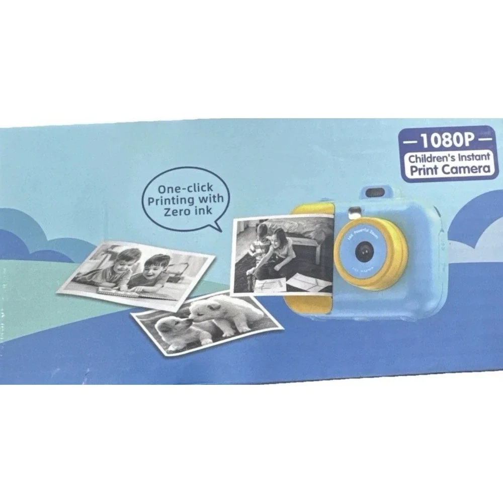 Instant Camera for Kids with Print Paper, 1080P HD Kids Camera Instant Print wit